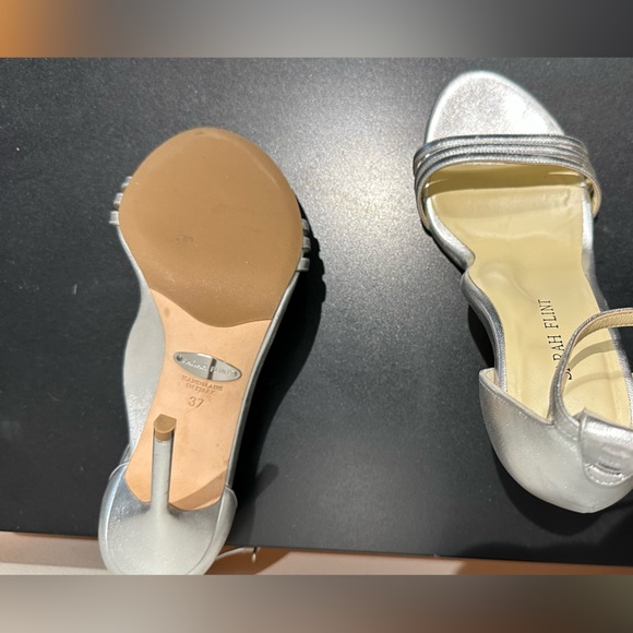 Sarah Flint Perfect Sandal 100mm in Silver size 37 - Picture 2 of 2